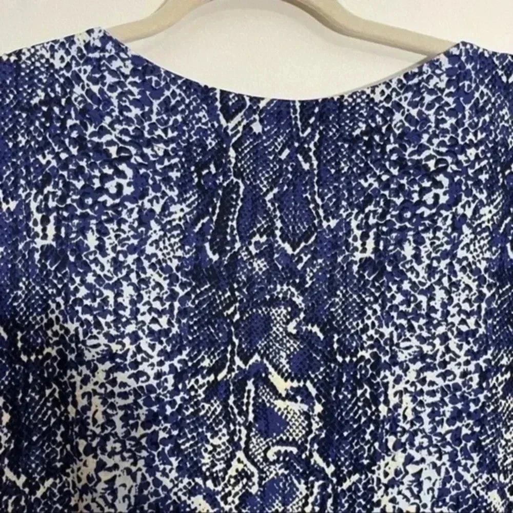 Tory Burch silk python snake print dress Small